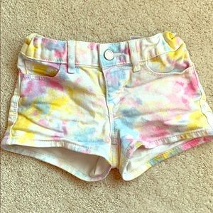 Girls GAP tie dye shorts